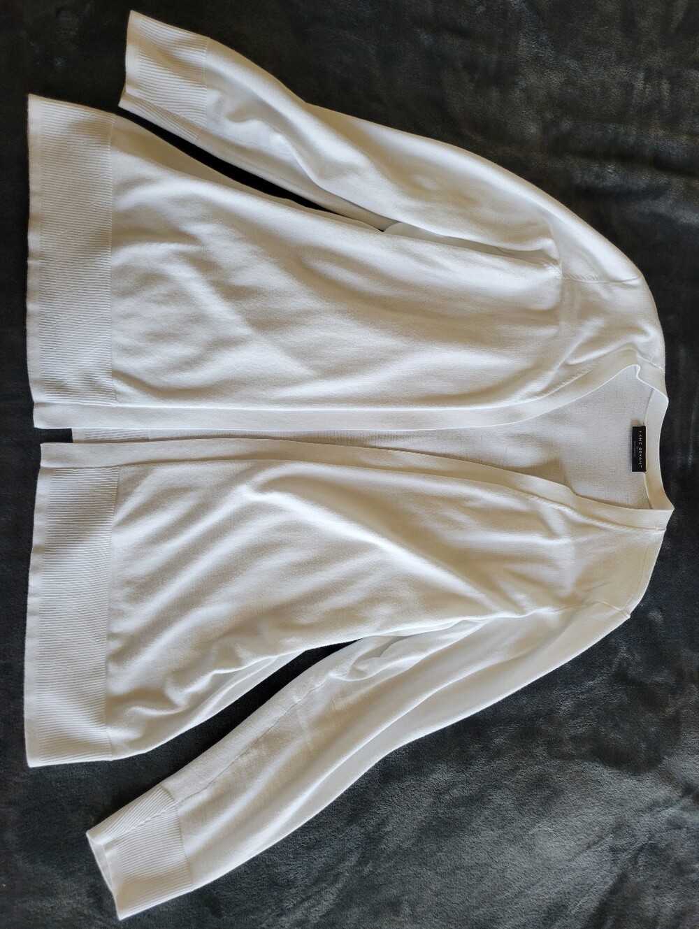 Lane Bryant White Open Cardigan